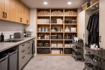 storage and back-of-house support spaces in gold coast salon fitouts